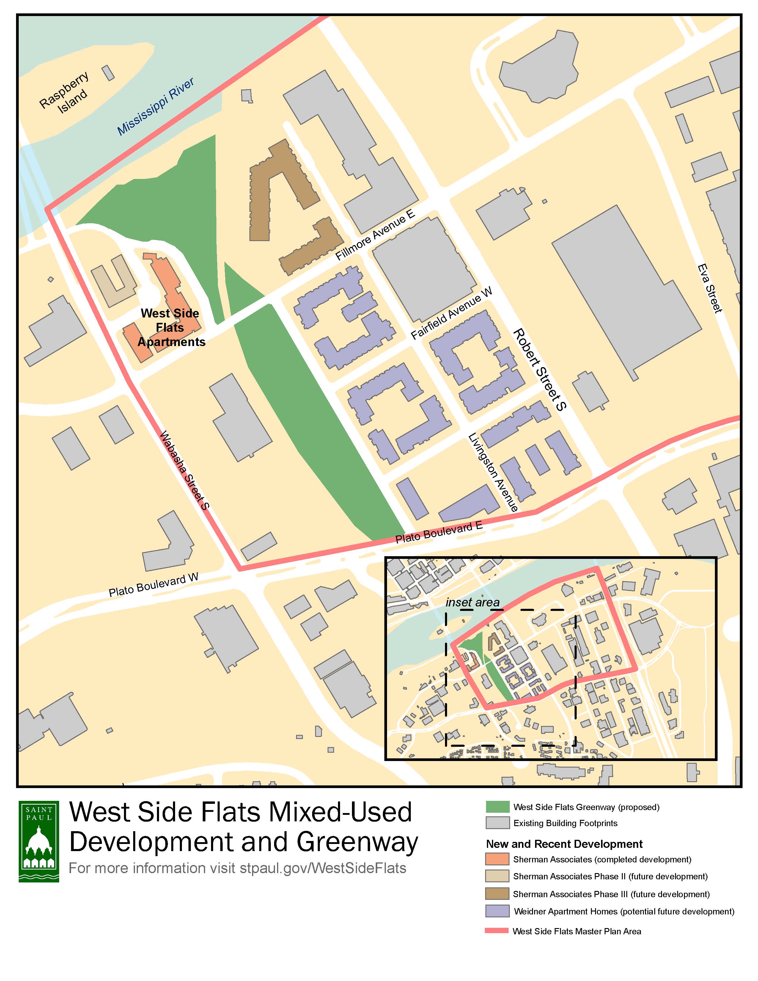 West Side Flats map