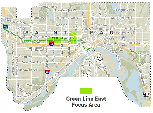 Green Line East Inset Map