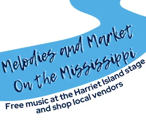 Melodies and Market on the Mississippi main title text Melodies and Market on the Mississippi main title text
