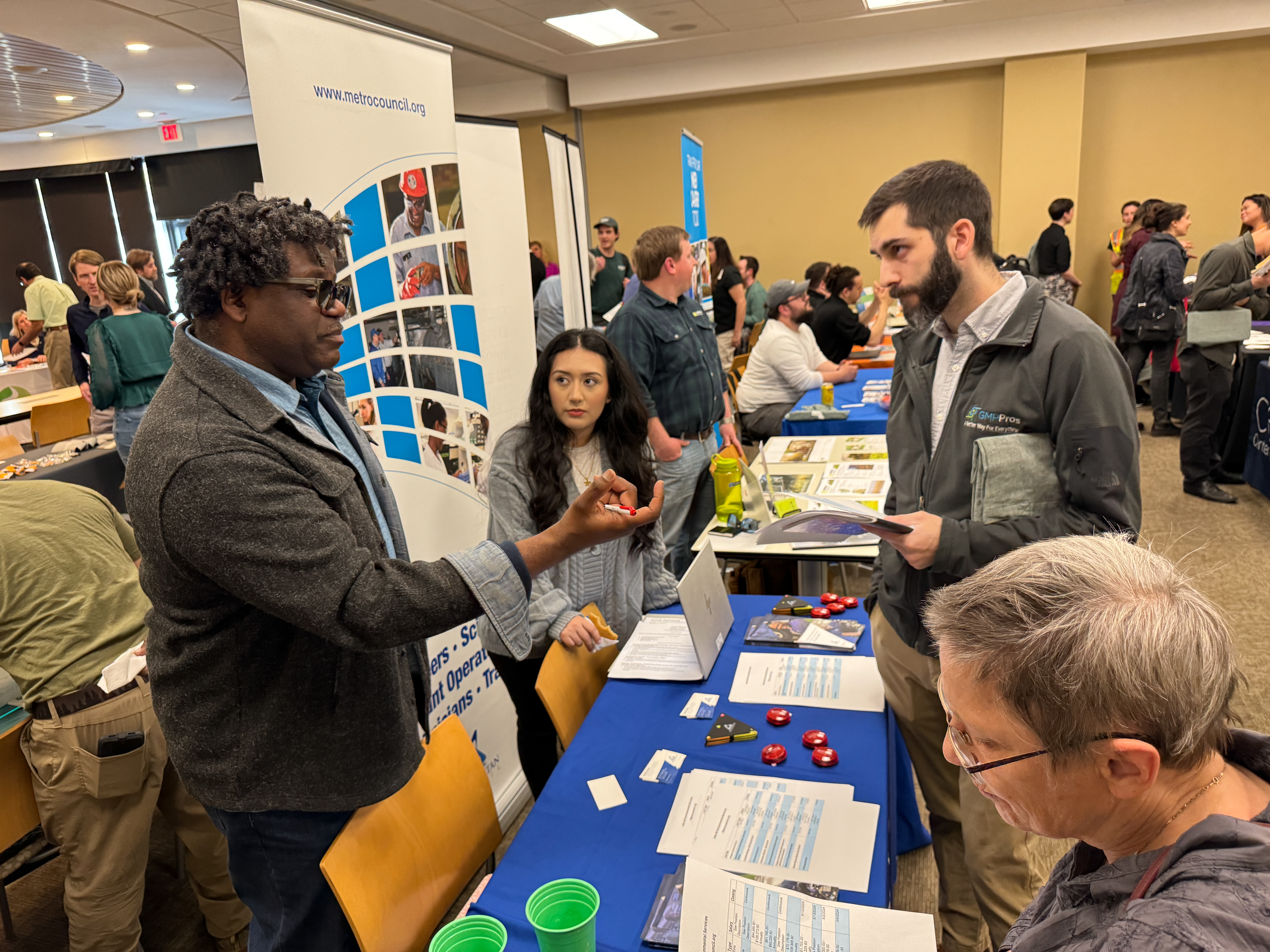 Image of people at a resource fair