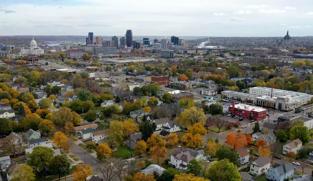 Skyline Capitol Cathedral Over Frogtown