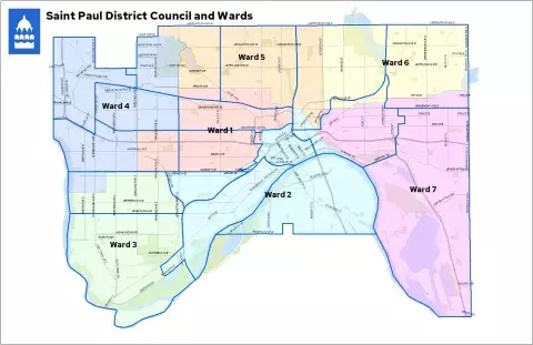 Saint Paul Ward Map