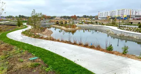 Highland Bridge development under construction