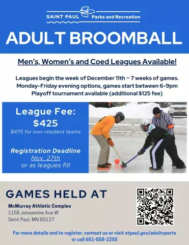 Adult Broomball Flyer 2024-25