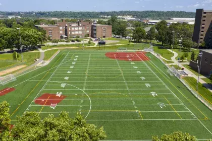 Image of El Rio Vista Recreation Center and outside area taken from air