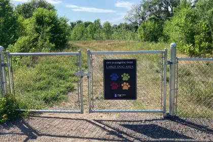 Lilydale dog park large dog area sign