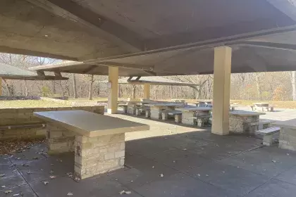 Hidden Falls - Picnic shelter serving area