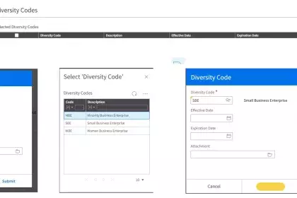 DIVERSITY CODES: If you are a certified small, minority or woman owned business, please add that designation to your registration, as shown here. When you are finished, click Next.