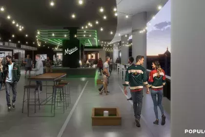 Rendering of New Xcel Concourse Interior